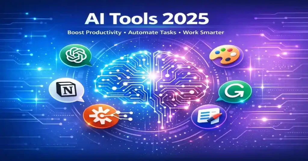best ai tools 2025 boost productivity, automate tasks & work smarter
